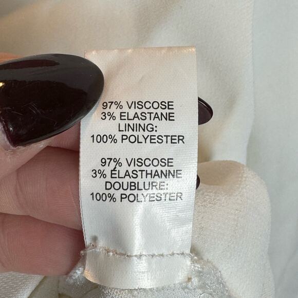 Ramy Brook Allie Lace-up Long-Sleeve Top White Size 2 - Picture 9 of 10